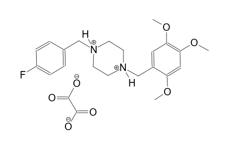 1-(4-fluorobenzyl)-4-(2,4,5-trimethoxybenzyl)piperazinediium oxalate