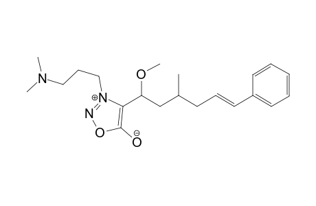 3-[3-(dimethylamino)propyl]-4-[(E)-1-methoxy-3-methyl-6-phenyl-hex-5-enyl]-1,2,3-oxadiazol-3-ium-5-olate