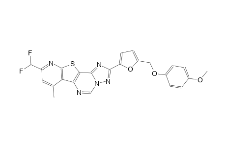 9-(difluoromethyl)-2-{5-[(4-methoxyphenoxy)methyl]-2-furyl}-7-methylpyrido[3',2':4,5]thieno[2,3-e][1,2,4]triazolo[1,5-c]pyrimidine
