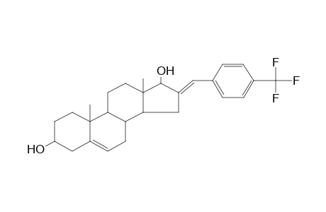 (16E)-10,13-dimethyl-16-[4-(trifluoromethyl)benzylidene]-1,2,3,4,7,8,9,11,12,14,15,17-dodecahydrocyclopenta[a]phenanthrene-3,17-diol
