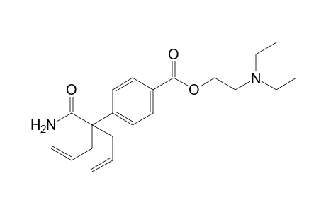 p-(1-allyl-1-carbamoyl-3-butenyl)benzoic acid, 2-(diethylamino)ethyl ester