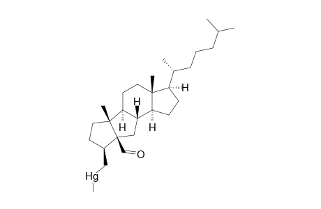 A,B-Bisnor-5.beta.-cholestan-3.beta.-[(methylmercurio)methyl]-5-carbaldehyde
