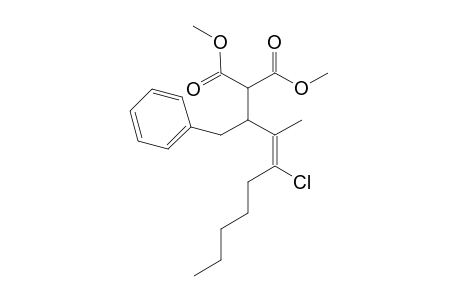 dimethyl 2-[(E)-1-benzyl-3-chloro-2-methyl-oct-2-enyl]propanedioate