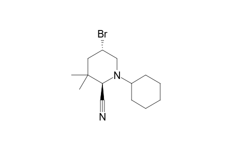 (2R,5S)-5-Bromo-1-cyclohexyl-3,3-dimethyl-piperidine-2-carbonitrile