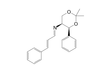 (+)-(4S,SS, E)-2.2-Dimethyl-4-phenyl-N-(3'-phenylprop-2-en-1'-yliden-)-1,3-dioxan-5-amine