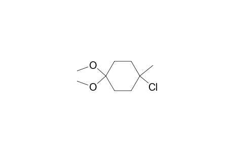 Cyclohexane, 1-chloro-4,4-dimethoxy-1-methyl-