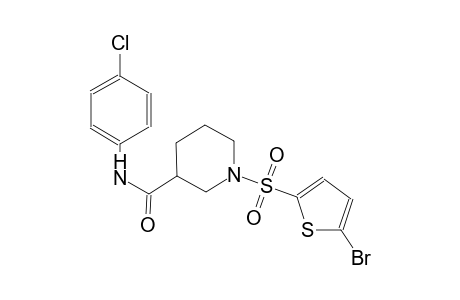1-[(5-bromo-2-thienyl)sulfonyl]-N-(4-chlorophenyl)-3-piperidinecarboxamide