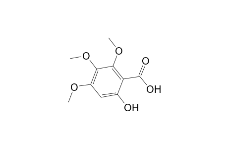 Benzoic acid, 6-hydroxy-2,3,4-trimethoxy-