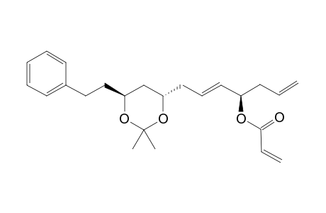 Acrylic acid (E)-(R)-1-Allyl-4-{(4S,6S)-2,2-dimethyl-6-phenylethyl-[1,3]dioxan-4-yl}but-2-enyl ester