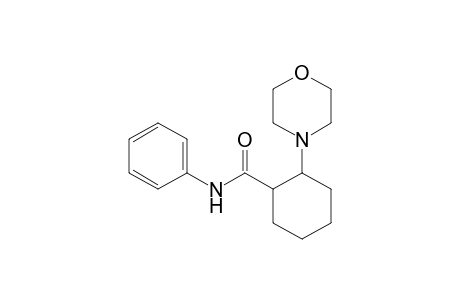 Cyclohexanecarboxamide, 2-(4-morpholinyl)-N-phenyl-