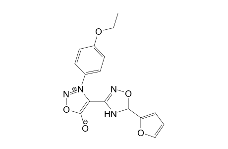 3-(p-Ethoxyphenyl)-4-[2-furyl-.delta.(2)-1,2,4-oxadiazolin-3-yl]sydnone