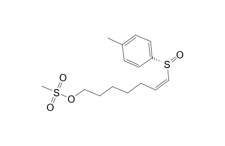 (Z)-7-[(R)-(Tolylsulfinyl)]-6-[heptenyl methanesulfonate