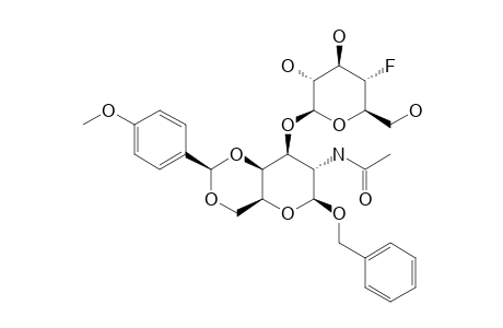 BENZYL-O-(4-DEOXY-4-FLUORO-BETA-D-GLUCOPYRANOSYL)-(1->3)-2-ACETAMIDO-2-DEOXY-4,6-O-PARA-METHOXYBENZYLIDENE-BETA-D-GALACTOPYRANOSIDE