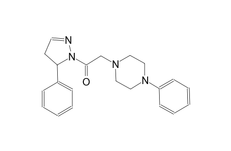 1-[2-oxo-2-(5-phenyl-4,5-dihydro-1H-pyrazol-1-yl)ethyl]-4-phenylpiperazine