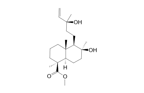 Methyl 8,13-dihydroxy-labda-14-en-19-oate