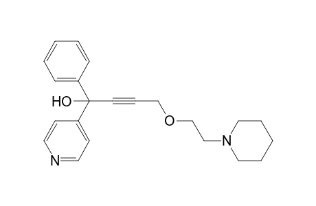 alpha-[3-(2-PIPERIDINOETHOXY)-1-PROPYNYL]-alpha-PHENYL-4-PYRIDINEMETHANOL