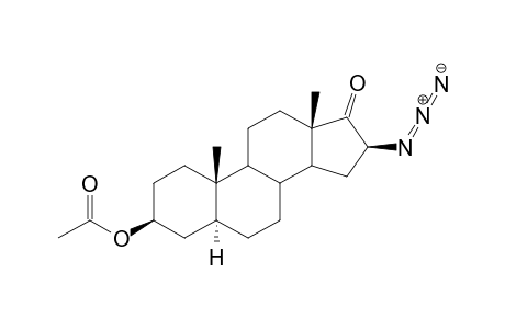 16.beta.-Azido-17-oxo-5.alpha.-androstan-3.beta.-yl acetate