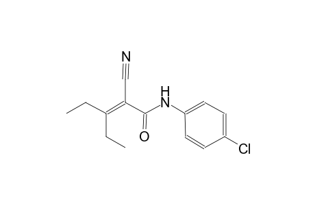 N-(4-chlorophenyl)-2-cyano-3-ethyl-2-pentenamide