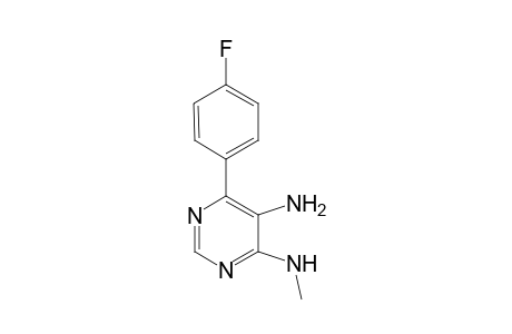 6-(p-Fluorophenyl)pyrimidine-4-(N-methylamine)-5-amine
