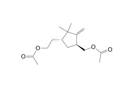 Cyclopentaneethanol, 4-[(acetyloxy)methyl]-2,2-dimethyl-3-methylene-, acetate, (1R-trans)-