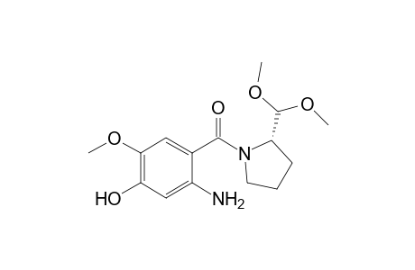 (2S)-N-(2-Amino-4-hydroxy-5-methoxybenzoyl)pyrrolidine-2-carboxyaldehyde dimethyl acetal