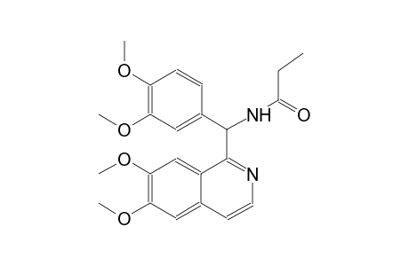 propanamide, N-[(6,7-dimethoxy-1-isoquinolinyl)(3,4-dimethoxyphenyl)methyl]-