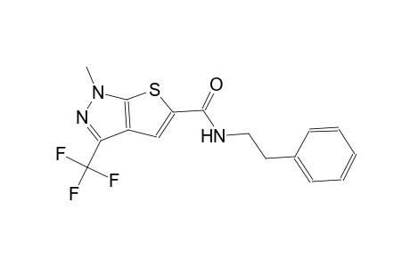 1H-thieno[2,3-c]pyrazole-5-carboxamide, 1-methyl-N-(2-phenylethyl)-3-(trifluoromethyl)-