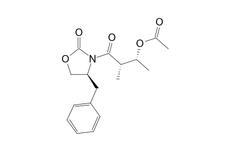 (4S,2'S,3'R)-N-(3-Acetoxy-2-methylbutanoyl)-4-benzyl-2-oxazolidinone
