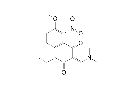 2-[(N,N-Dimethylamino)methylene]-1-(3-methoxy-2-nitrophenyl)-1,3-hexanedione
