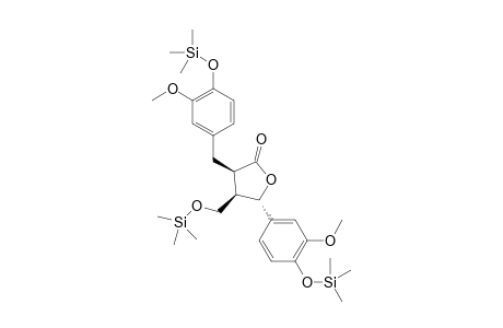 (3R,4R,5S)-5-(3-methoxy-4-trimethylsilyloxy-phenyl)-3-[(3-methoxy-4-trimethylsilyloxy-phenyl)methyl]-4-(trimethylsilyloxymethyl)tetrahydrofuran-2-one