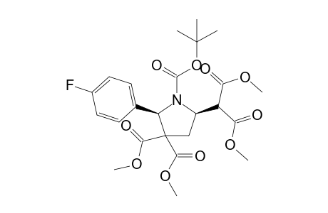 (2R,5R)-Dimethyl-N-Boc-2-(4-fluorophenyl)-pyrrolidin-3,3-dicarboxylate-5-dimethyl malonate