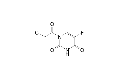 1-(2-Chloranylethanoyl)-5-fluoranyl-pyrimidine-2,4-dione