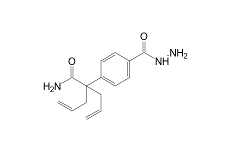 p-(1-allyl-1-carbamoyl-3-butenyl)benzoic acid, hydrazide