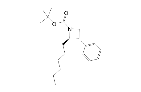 (2R,3S)-2-hexyl-3-phenyl-1-azetidinecarboxylic acid tert-butyl ester