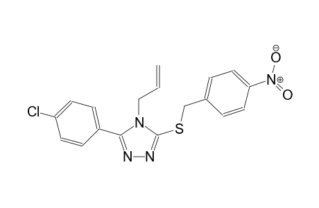 4-allyl-5-(4-chlorophenyl)-4H-1,2,4-triazol-3-yl 4-nitrobenzyl sulfide