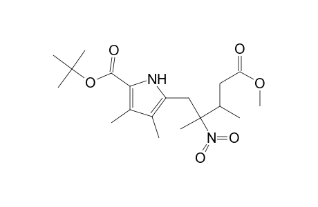 Methyl 5-(3,4-dimethyl-5-t-butoxycarbonylpyrrol-2-yl)-3,4-dimethyl-4-nitropentanoate