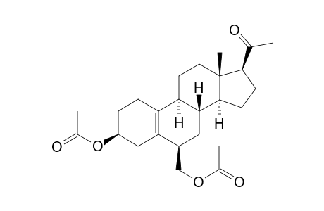 3a-Acetoxy-6s-acetoxymethyl-pregna-5(10)-en-20-one