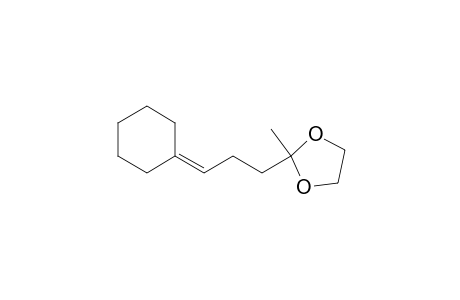 1,3-Dioxolane, 2-(3-cyclohexylidenepropyl)-2-methyl-