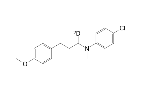 N-[1-Deuterio-3-(4-methoxyphenyl)propyl]-N-methyl-4-chloroaniline