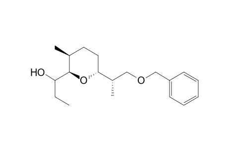(2R,3S,6R)-6-[(1S)-2-(benzyloxy)-1-methylethyl]-.alpha.-ethyltetrahydro-3-methyl-2H-pyran-2-methanol