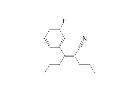 (Z)-3-(3-fluorophenyl)-2-propylhex-2-enenitrile