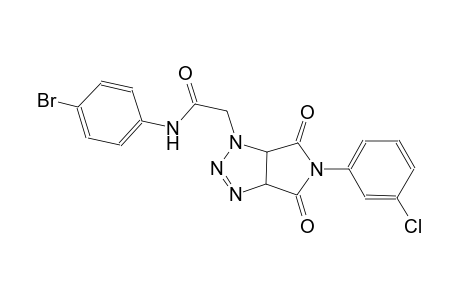N-(4-bromophenyl)-2-(5-(3-chlorophenyl)-4,6-dioxo-4,5,6,6a-tetrahydropyrrolo[3,4-d][1,2,3]triazol-1(3aH)-yl)acetamide