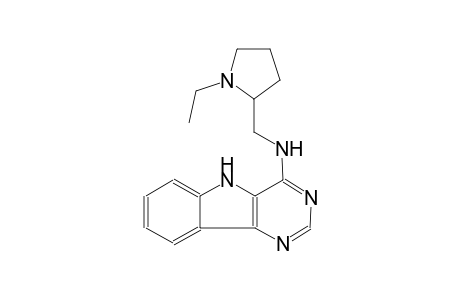 N-[(1-ethyl-2-pyrrolidinyl)methyl]-5H-pyrimido[5,4-b]indol-4-amine
