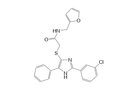 acetamide, 2-[[2-(3-chlorophenyl)-5-phenyl-1H-imidazol-4-yl]thio]-N-(2-furanylmethyl)-