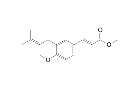 (E)-3-[4-methoxy-3-(3-methylbut-2-enyl)phenyl]-2-propenoic acid methyl ester