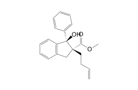 Methyl (1R*,2R*)-2-(3-Butenyl)-1-hydroxy-1-phenylindane-2-carboxylate