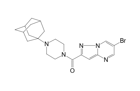 Pyrazolo[1,5-a]pyrimidine, 6-bromo-2-[(4-tricyclo[3.3.1.1(3,7)]dec-1-yl-1-piperazinyl)carbonyl]-