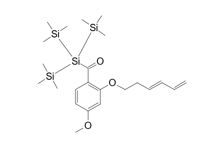 (E)-(2-(Hexa-3',5'-dienyloxy)-4-methoxyphenyl)(1,1,1,3,3,3-hexamethyl-2-(trimethylsilyl) trisilan-2-yl)methanone