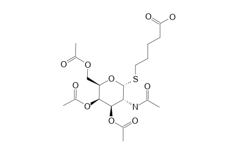 S-(2-ACETAMIDO-2-DEOXY-3,4,6-TRI-O-ACETYL-ALPHA-D-GALACTOPYRANOSYL)-5-THIO-PENTANOIC-ACID