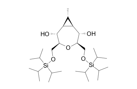 (1R*,2S*,3R*,5S*,6R*,7R*,8R*)-3,5-Bis(triisopropylsilyloxymethyl)-8-methyl-4-oxabicyclo[5.1.0]octane-2m6-diol